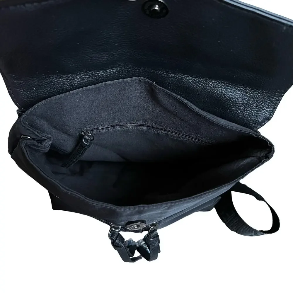 Botkier Black Nylon Backpack Women’s Travel Work Laptop Bag Adjustable Straps